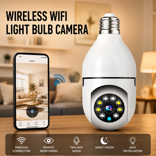 Bulb Camera Wifi 360 Degree Panoramic