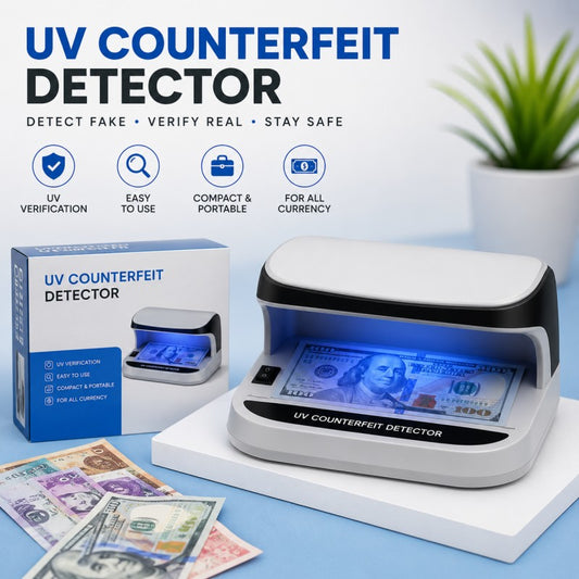 UV Counterfeit Bill Money Detector