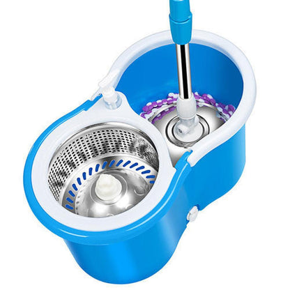 360 Degree Rotating Spin Mop with Stainless Steel Bucket 360 Degree Rotating