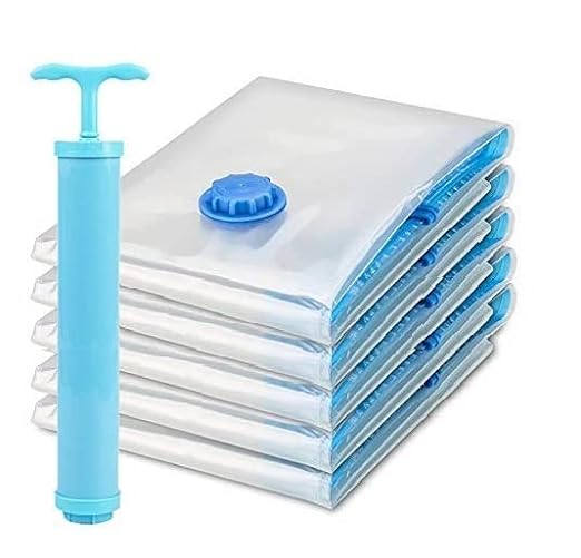Vacuum Storage Bags with Hand Pump Space Saving Compression Bags