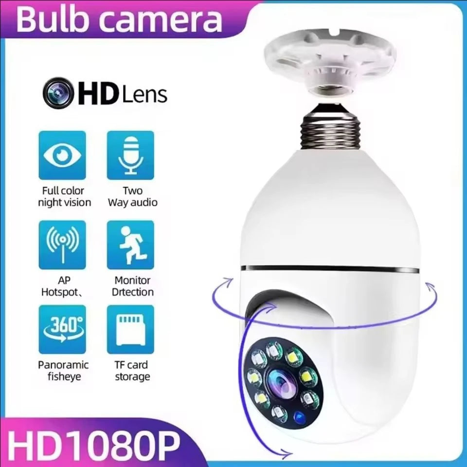 Bulb wifi camera night vision