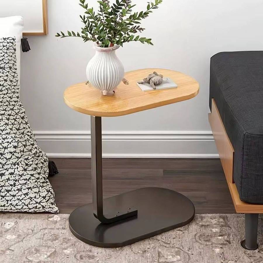 C-Shaped Oval Side Table – Sofa, Laptop & Coffee Table — original image 2