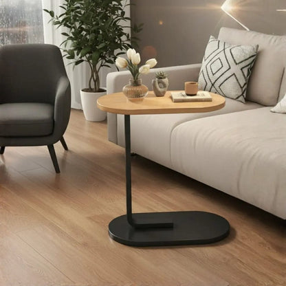 C-Shaped Oval Side Table – Sofa, Laptop & Coffee Table — original image 3