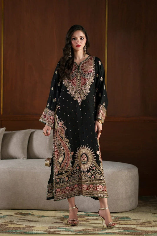 Embroidered Silk 3-Piece Suit – Luxury Kaftan Collection — original image 1