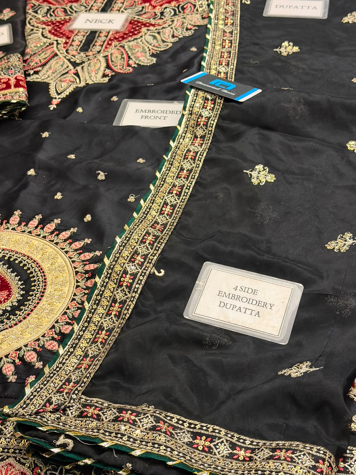 Embroidered Silk 3-Piece Suit – Luxury Kaftan Collection — original image 2