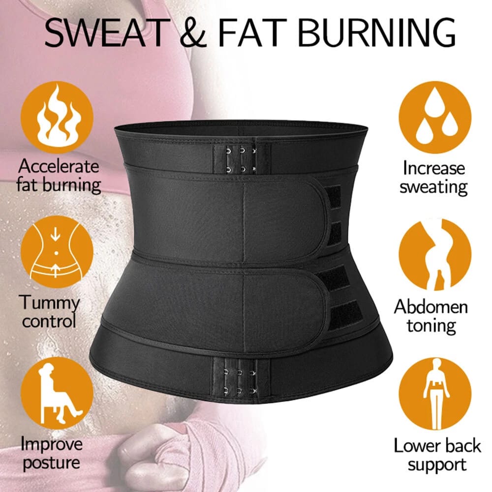 Waist Trainer Slimming Belt Body Shaper Tummy Control Waist Trimmer for Men Women