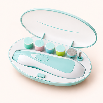 6-in-1 electric baby nail trimmer kit in case