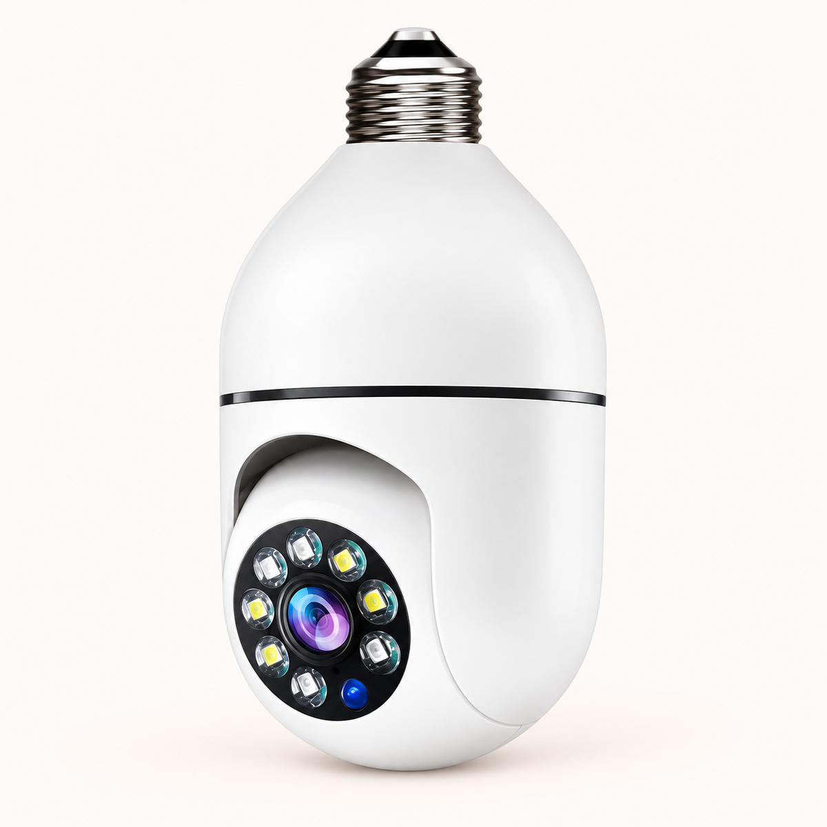Wi-Fi 360 degree bulb security camera
