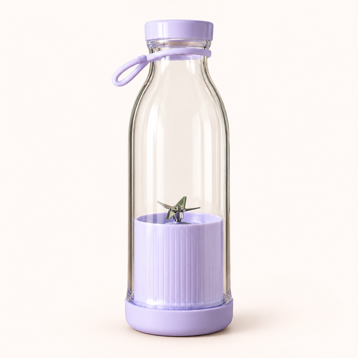 Portable mini juicer blender bottle in lavender