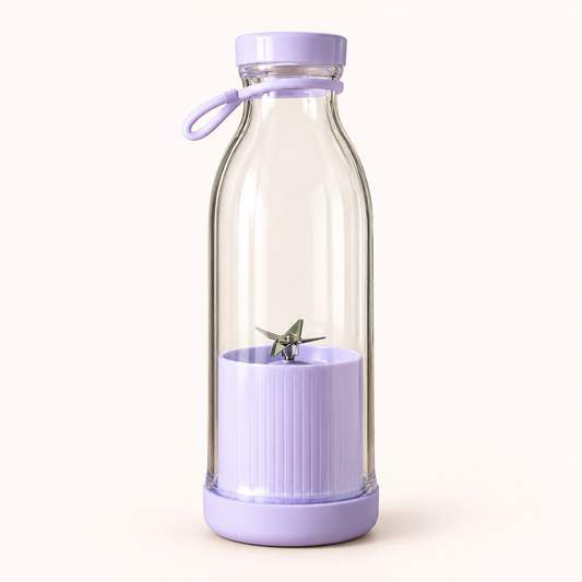 Portable mini juicer blender bottle in lavender