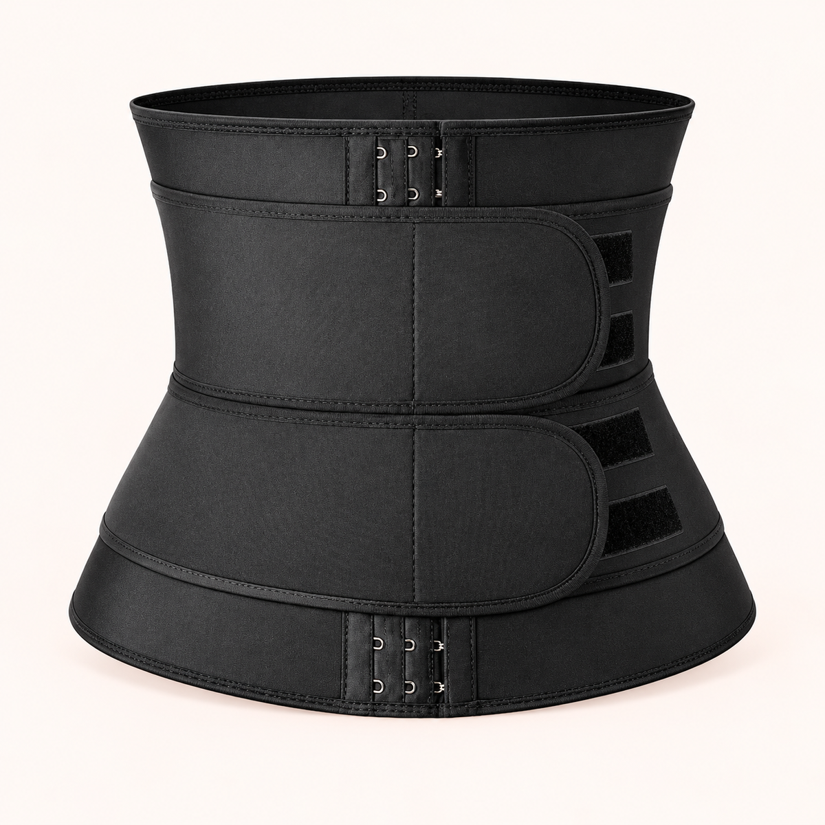 Black waist trainer slimming belt